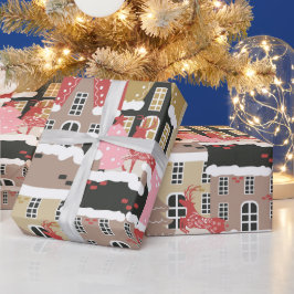 クリスマスモダンイブ ラッピングペーパー