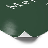 クリスマスモダンエレガントリースの家族の写真 ポスター (コーナー)