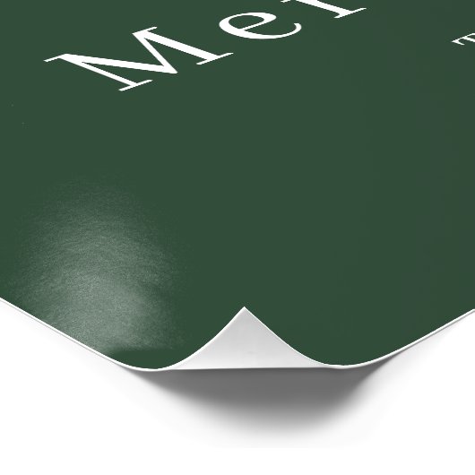 クリスマスモダンエレガントリースの家族の写真 ポスター (コーナー)