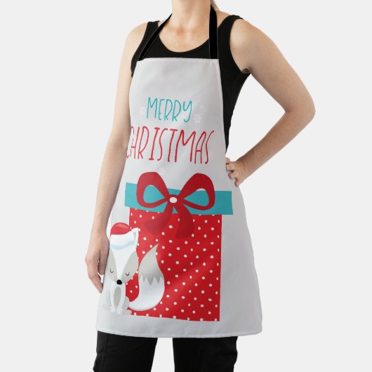 クリスマスモダンキツネ エプロン (インサイチュ)