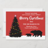 クリスマスモダンクマ シーズンカード (正面)