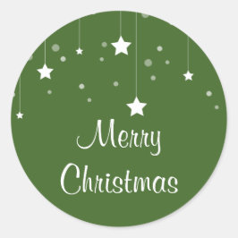 クリスマスモダンクラシックラウンドスティック ラウンドシール