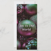 クリスマスモダングリーンバラの世界への喜び (裏面)