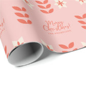 クリスマスモダンスカンジナビアオーナメントパターン ラッピングペーパー (ロールコーナー)