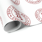 クリスマスモダンスタンプまで開かない ラッピングペーパー (ロールコーナー)