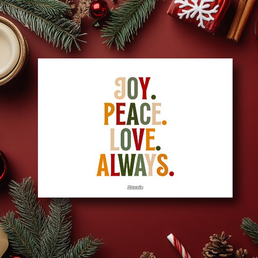 クリスマスモダンタイポグラフィかわいい家族写真 シーズンカード