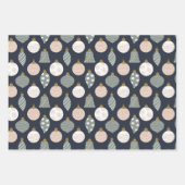 クリスマスモダンタイムラッピング紙 ラッピングペーパーシート (正面3)