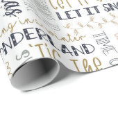 クリスマスモダンタイムラッピング紙 ラッピングペーパー (ロールコーナー)