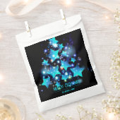 クリスマスモダンツリーの青い星が黒に点灯 フェイバーバッグ (クリップ留めされた状態)