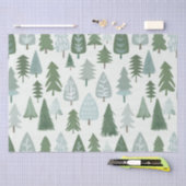 クリスマスモダンツリー 薄葉紙 (クラフト)