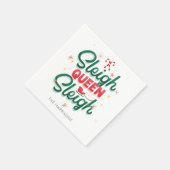 クリスマスモダンノベルティスレイクイーンズレー引用文 スタンダードカクテルナプキン (角)