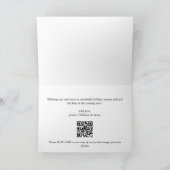 クリスマスモダンハッピーホリデー2 PHOTOカード カード (内部)