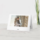 クリスマスモダンハッピーホリデー3 PHOTOカード カード (裏面)