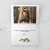 クリスマスモダンハッピーホリデー3 PHOTOカード カード (内部)