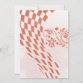 クリスマスモダンパーティーアーチ（ピンクと赤） 招待状 (裏面)