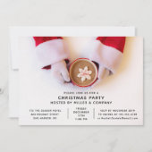 クリスマスモダンパーティーサン企業のタホリデイ 招待状 (正面)