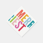 クリスマスモダンパーティーミナメリール スタンダードカクテルナプキン (角)