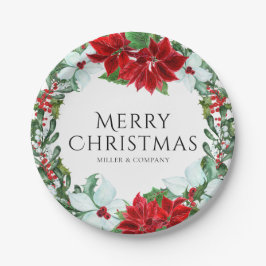 クリスマスモダンパーティー企業のホリデーパーティー ペーパープレート