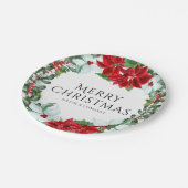 クリスマスモダンパーティー企業のホリデーパーティー ペーパープレート (アングル)