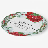 クリスマスモダンパーティー企業のホリデーパーティー ペーパープレート (アングル)