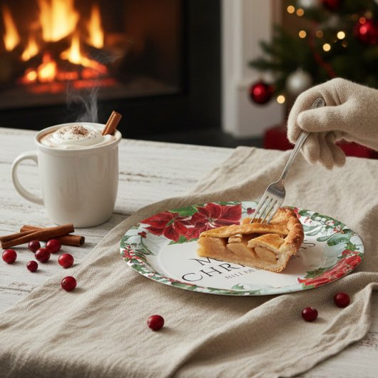 クリスマスモダンパーティー企業のホリデーパーティー ペーパープレート