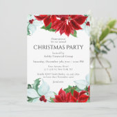 クリスマスモダンパーティー企業のホリデーパーティー 招待状 (スタンド正面)