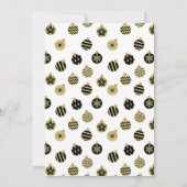 クリスマスモダンパーティー 招待状 (裏面)