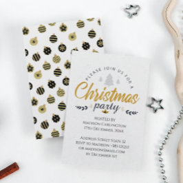 クリスマスモダンパーティー 招待状