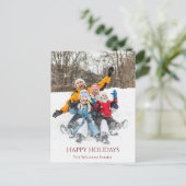 クリスマスモダンファミリーフォトフェスティバル シーズンポストカード (スタンド正面)