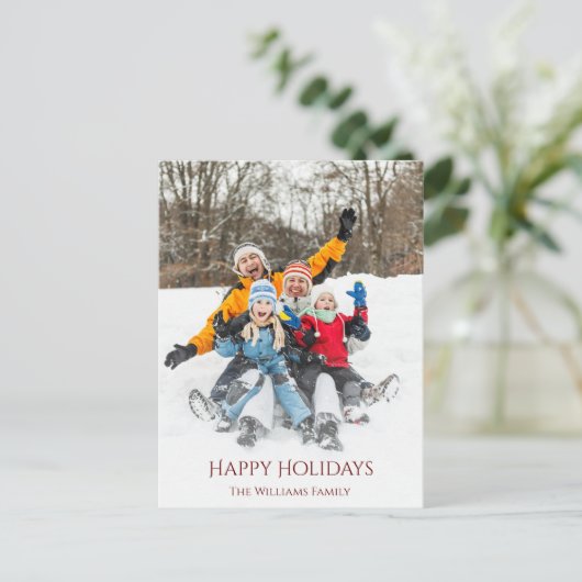 クリスマスモダンファミリーフォトフェスティバル シーズンポストカード (スタンド正面)