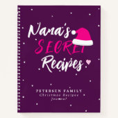 クリスマスモダンファミリーレシピ雑誌 ノートブック (正面)