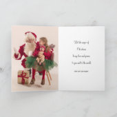 クリスマスモダンフォトホリデーカード シーズンカード (内部)