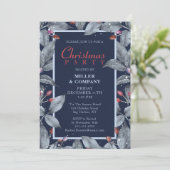 クリスマスモダンフローラ企業のクリスマスパーティー 招待状 (スタンド正面)