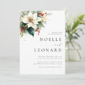 クリスマスモダンフローラ結婚ズ 招待状 (スタンド正面)