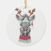 クリスマスモダンプレゼントアイディア セラミックオーナメント (正面)