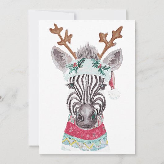 クリスマスモダンプレゼントアイディア 招待状 (正面)