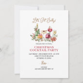 クリスマスモダンホリデーパーティー招待状 招待状 (正面)