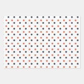 クリスマスモダンホリデーメルティング雪だるまかわいい ラッピングペーパーシート (正面2)