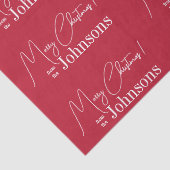 クリスマスモダンメリークリスマスファミリーレッド 薄葉紙 (詳細)