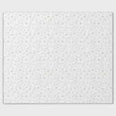 クリスマスモダンラインアート ラッピングペーパー (フラット)