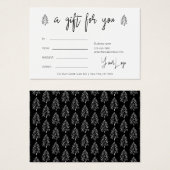 クリスマスモダンロゴ贈与券 (正面&裏面)