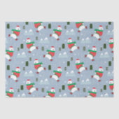 クリスマスモダン休暇ポーラーベア 薄葉紙 (正面)