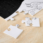 クリスマスモダン子猫 ジグソーパズル (側面)