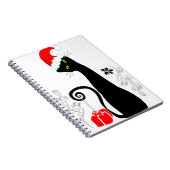 クリスマスモダン子猫 ノートブック (右側)