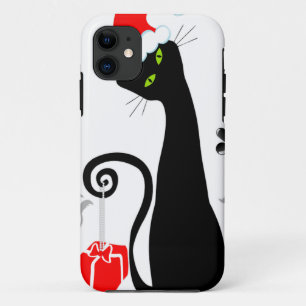 クリスマスモダン子猫 iPhone 11 ケース