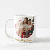 クリスマスモダン家族の冬の休日2の写真 コーヒーマグカップ (左)