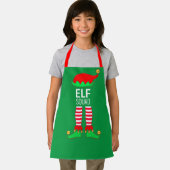 クリスマスモダン小妖精や小人分隊オン・グリーン エプロン (インサイチュ)