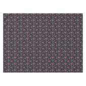 クリスマスモダン抽象芸術鹿離れの花咲き テーブルクロス (正面(横))