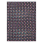 クリスマスモダン抽象芸術鹿離れの花咲き テーブルクロス (正面)