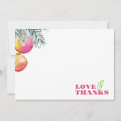 クリスマスモダン文房具ありがとうお水色 シーズンカード (正面)